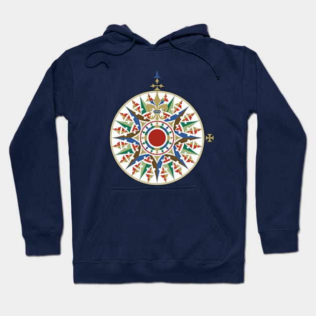 Compass Rose Hoodie by Culturesmith